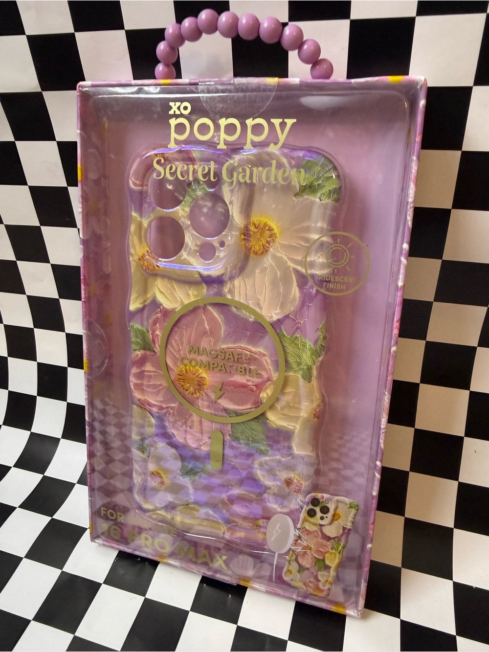 xo poppy Secret Garden Purple Floral Phone Case - Purple iPhone 16 pro max